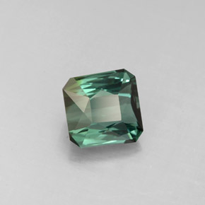 Tormalina naturale verde da 1,45 ct, taglio smeraldo, VVS-VS