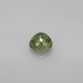 Tormalina naturale verde da 1,23 ct, taglio rotondo, VVS