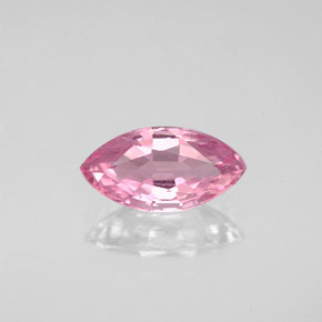 Tormalina naturale rosa da 1,30 ct, marchesa, VS-SI