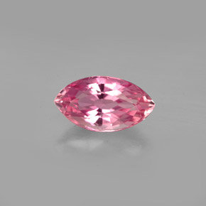 Tormalina naturale rosa da 1,55 ct, marchesa, VVS-VS
