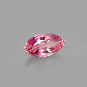 Tormalina naturale rosa da 1,55 ct, marchesa, VVS-VS