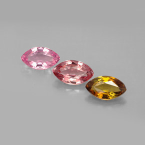 Tormalina naturale multicolore da 1,96 ct, marchesa, VVS-VS