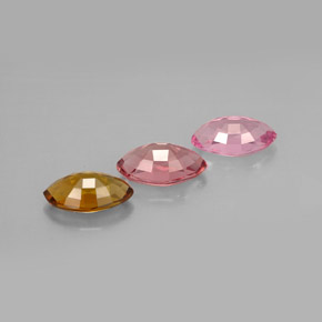 Tormalina naturale multicolore da 1,96 ct, marchesa, VVS-VS