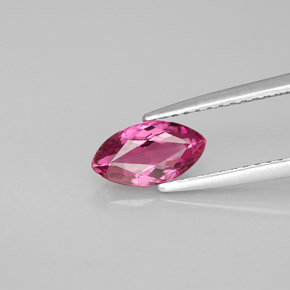 Tormalina naturale rosa da 0,86 ct, marchesa, VVS-VS