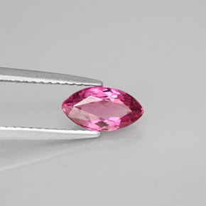 Tormalina naturale rosa da 0,86 ct, marchesa, VVS-VS