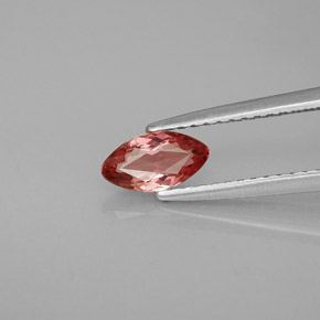 Tormalina naturale rosa da 0,48 ct, marchesa, VVS-VS