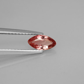 Tormalina naturale rosa da 0,48 ct, marchesa, VVS-VS