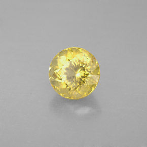 Tormalina naturale giallo da 1,26 ct, taglio rotondo, VS-SI