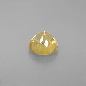Tormalina naturale giallo da 1,26 ct, taglio rotondo, VS-SI