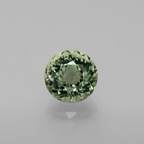 Tormalina naturale verde da 1,29 ct, taglio rotondo, VS