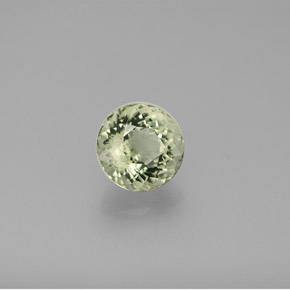 Tormalina naturale verde da 1,33 ct, taglio rotondo, VVS-VS