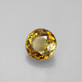 Tormalina naturale multicolore da 1,32 ct, taglio rotondo, VVS-VS