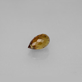 Tormalina naturale marrone da 0,73 ct, briolette, VVS-VS