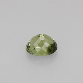 Tormalina naturale verde da 1,24 ct, taglio ovale, VVS-VS