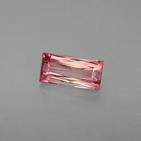 Tormalina naturale rosa da 1,21 ct, baguette, VVS-VS