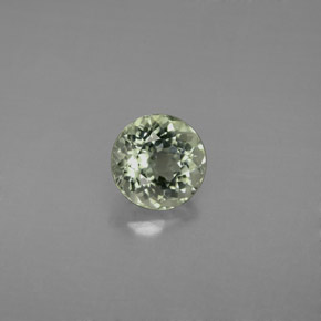 Tormalina naturale verde da 1,08 ct, taglio rotondo, VS