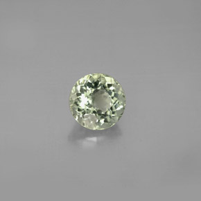 Tormalina naturale verde da 0,90 ct, taglio rotondo, VVS-VS