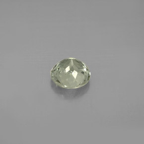 Tormalina naturale verde da 0,90 ct, taglio rotondo, VVS-VS