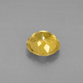 Tormalina naturale giallo da 0,99 ct, taglio rotondo, VS