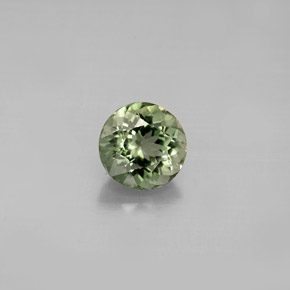 Tormalina naturale verde da 1,11 ct, taglio rotondo, VVS-VS