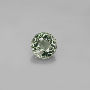 Tormalina naturale verde da 1,03 ct, taglio rotondo, VS