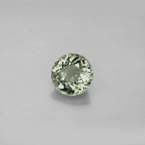 Tormalina naturale verde da 1,03 ct, taglio rotondo, VS