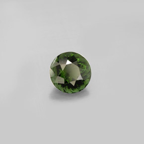Tormalina naturale verde da 0,91 ct, taglio rotondo, VS
