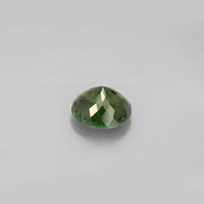 Tormalina naturale verde da 0,91 ct, taglio rotondo, VS