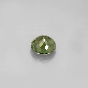 Tormalina naturale verde da 1,04 ct, taglio rotondo, VVS-VS