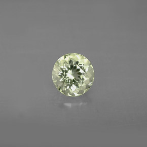 Tormalina naturale verde da 0,93 ct, taglio rotondo, VVS-VS