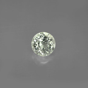 Tormalina naturale verde da 0,94 ct, taglio rotondo, VVS-VS