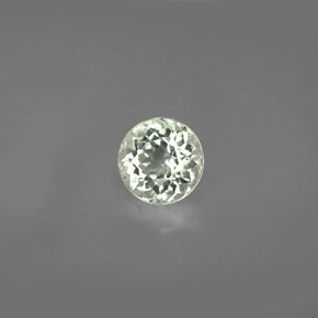 Tormalina naturale verde da 0,94 ct, taglio rotondo, VVS-VS