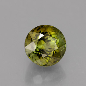 Tormalina naturale multicolore da 1,33 ct, taglio rotondo, VS-SI
