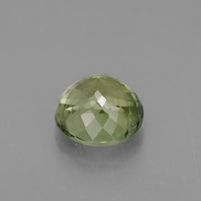 Tormalina naturale verde da 1,18 ct, taglio rotondo, VS