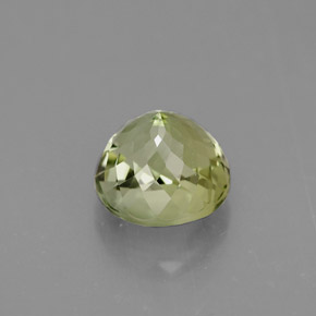 Tormalina naturale verde da 1,24 ct, taglio rotondo, VS