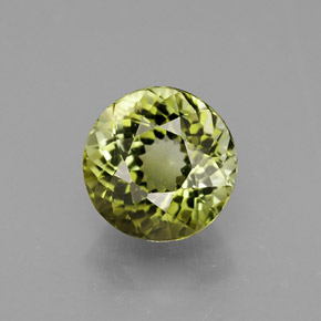 Tormalina naturale verde da 1,15 ct, taglio rotondo, VS