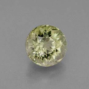 Tormalina naturale verde da 1,04 ct, taglio rotondo, VS