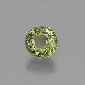 Tormalina naturale verde da 1,09 ct, taglio rotondo, VS
