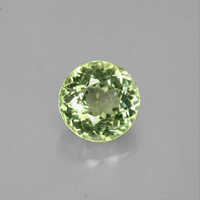 Tormalina naturale verde da 1,05 ct, taglio rotondo, VS