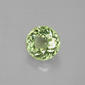Tormalina naturale verde da 1,05 ct, taglio rotondo, VS