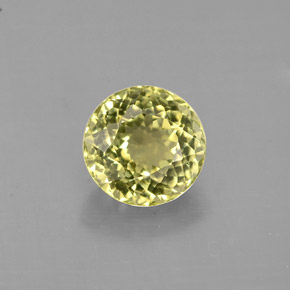 Tormalina naturale giallo da 1,03 ct, taglio rotondo, VS