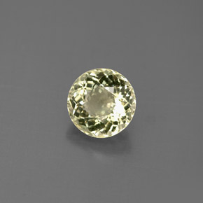 Tormalina naturale oro da 0,88 ct, taglio rotondo, VS