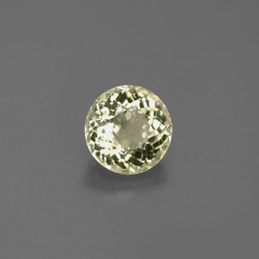 Tormalina naturale oro da 0,88 ct, taglio rotondo, VS