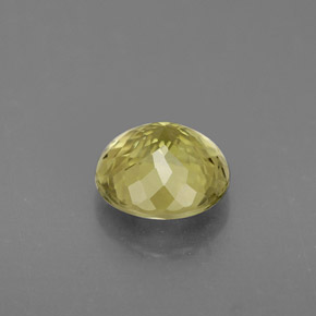 Tormalina naturale giallo da 0,92 ct, taglio rotondo, VS