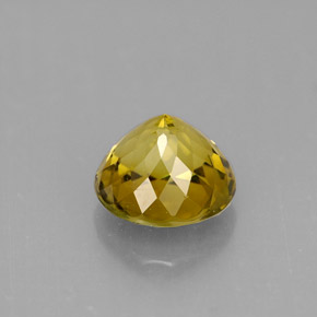 Tormalina naturale giallo da 1,19 ct, taglio rotondo, VS