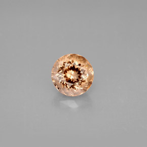 Tormalina naturale arancione da 1,07 ct, taglio rotondo, VS