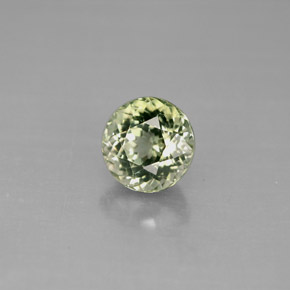 Tormalina naturale verde da 1,47 ct, taglio rotondo, VVS