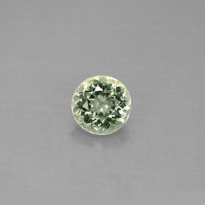Tormalina naturale verde da 1,02 ct, taglio rotondo, VS