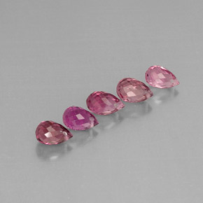 Tormalina naturale multicolore da  ct, briolette, VVS-VS