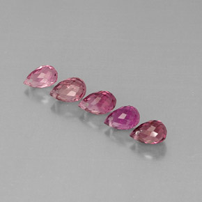 Tormalina naturale multicolore da  ct, briolette, VVS-VS